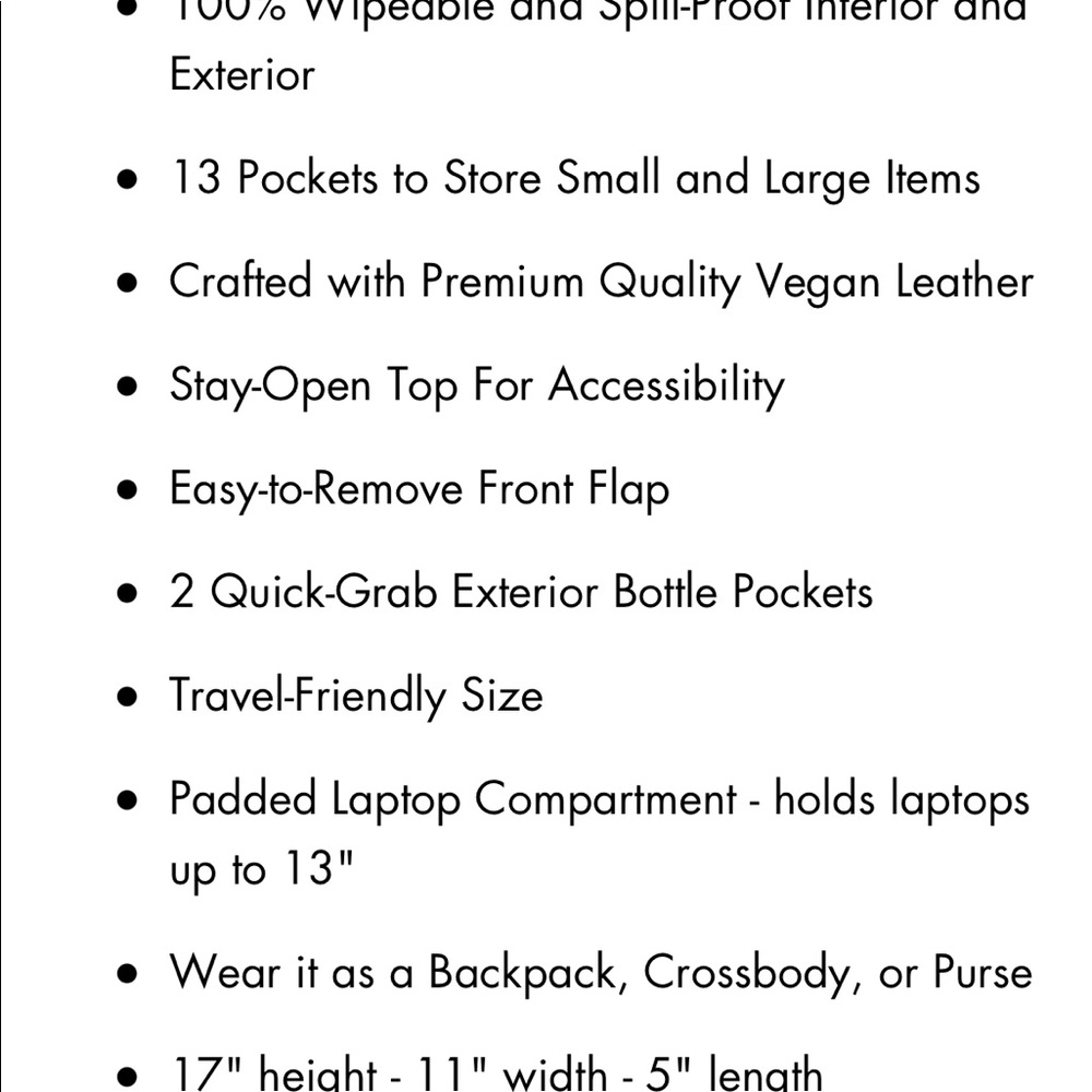 La’Mare Diaper bag back pack - Picture 7 of 11